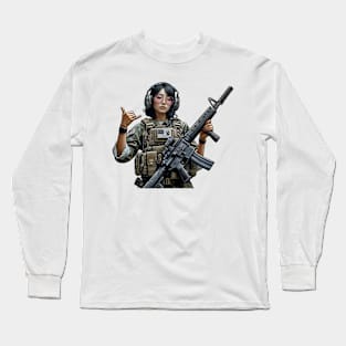 Tactical Girl Long Sleeve T-Shirt